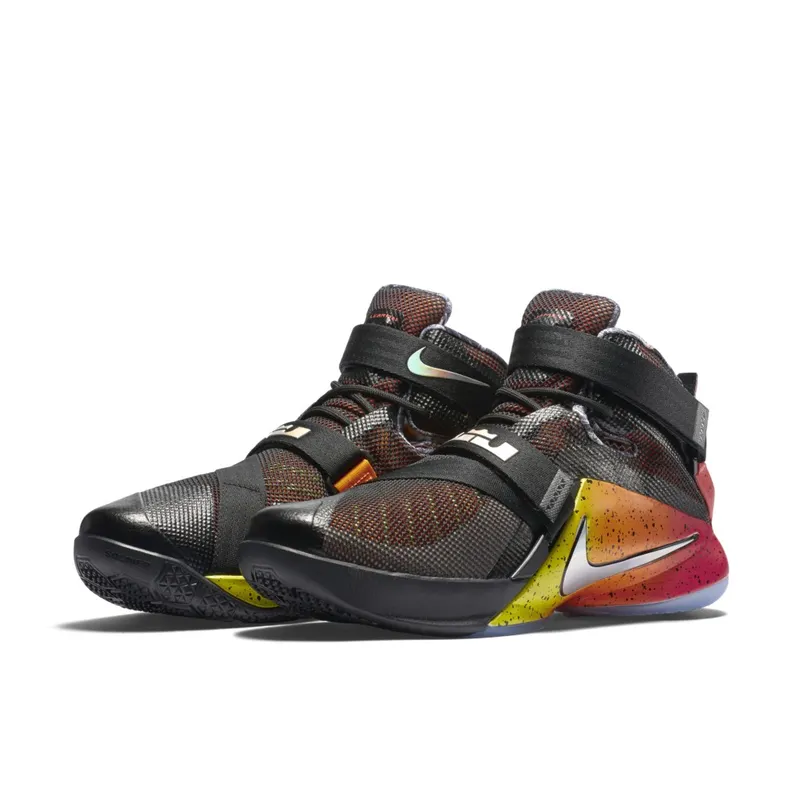 LeBron Soldier 9 Black/Bright Citrus/Ember Glow/Multi-Color (810803-098)