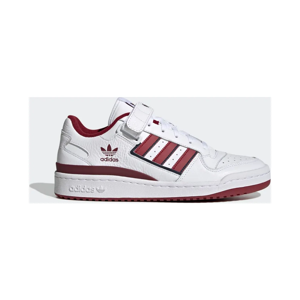 adidas Forum Low Schuh Cloud White / Collegiate Burgundy / Collegiate Navy (GV6735)