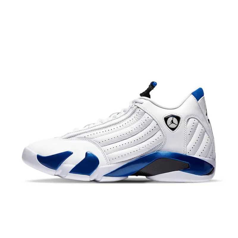 Jordan 14 Retro White Hyper Royal White/Black-Hyper Royal (487471-104)