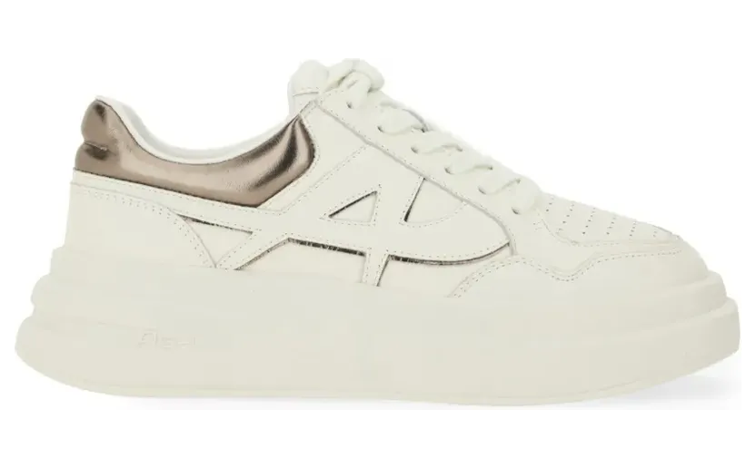 Ash Sneakers mit Logo-Patch – Weiß (ICONE02WHITEGLOSSYPEWT)