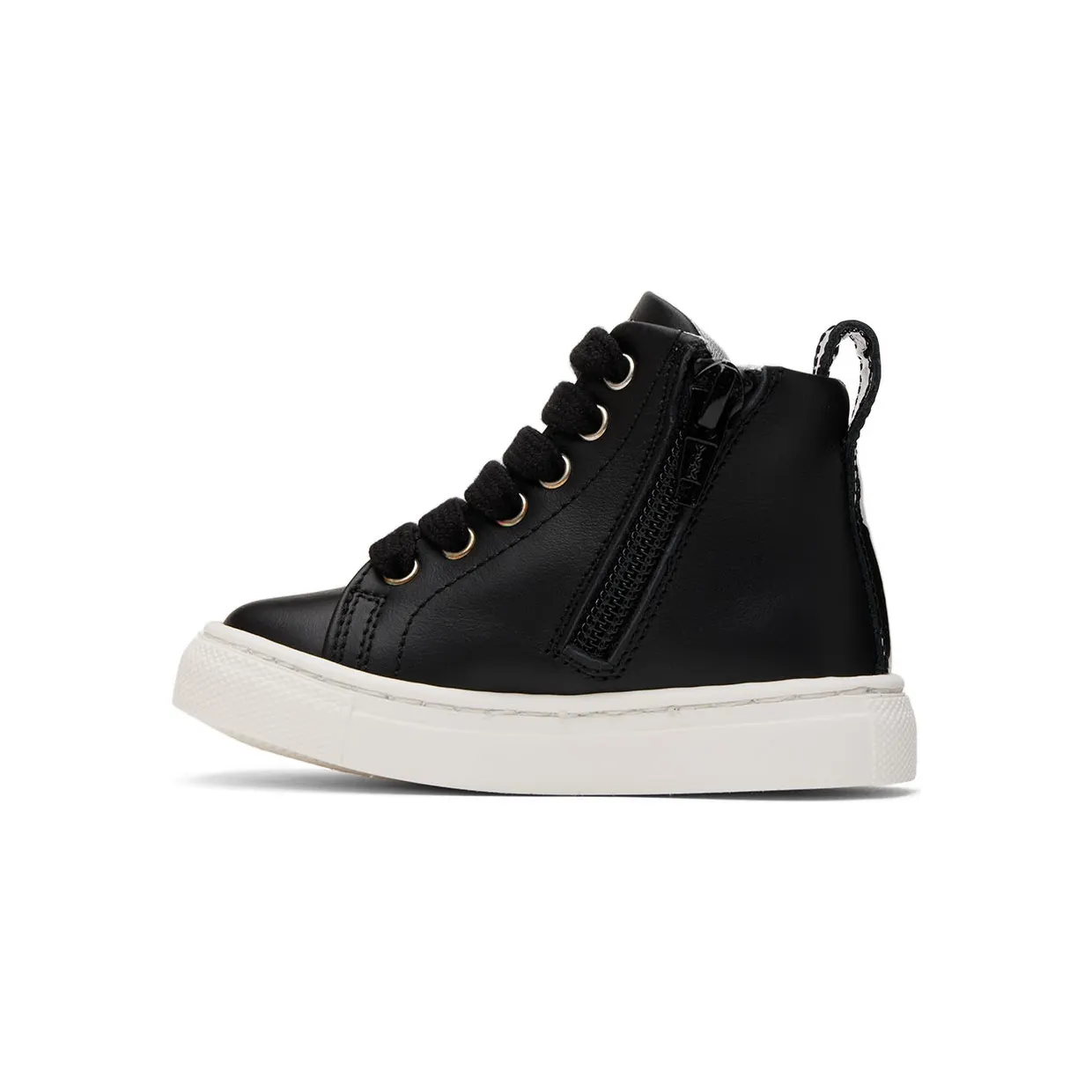 Moschino Baby Black Crystal Teddy High Sneakers (71703) (3)
