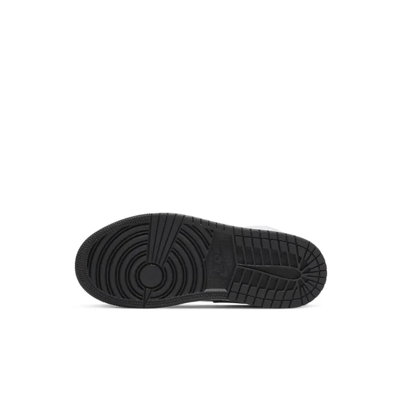 Jordan 1 Mid White Shadow (PS) Black/Medium Grey-White (640734-073)