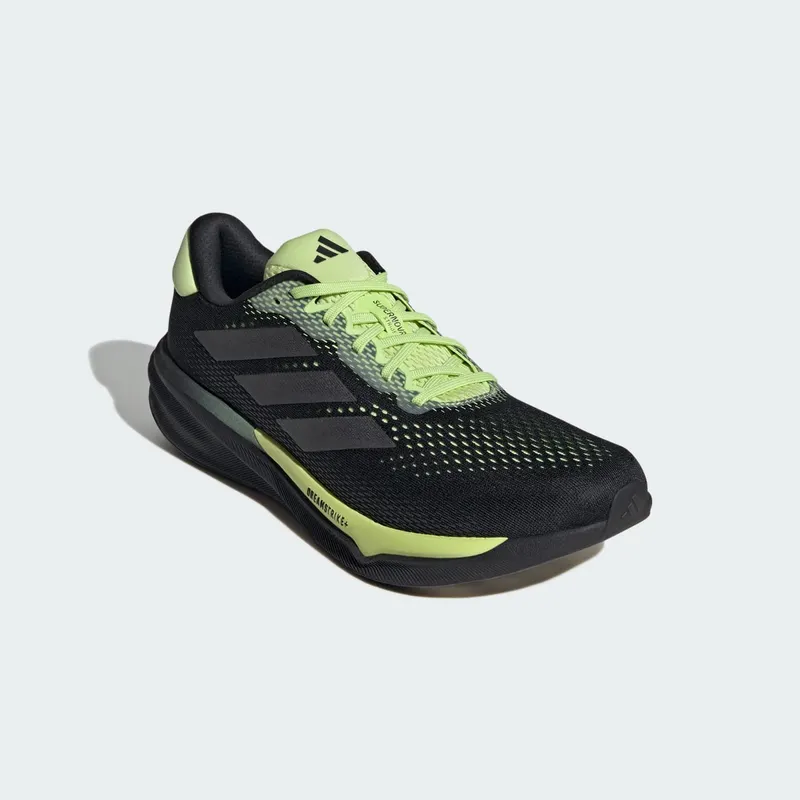 Adidas Supernova Stride 2 Running Shoes Core Black / Iron Metallic / Pulse Lime (JI1419)