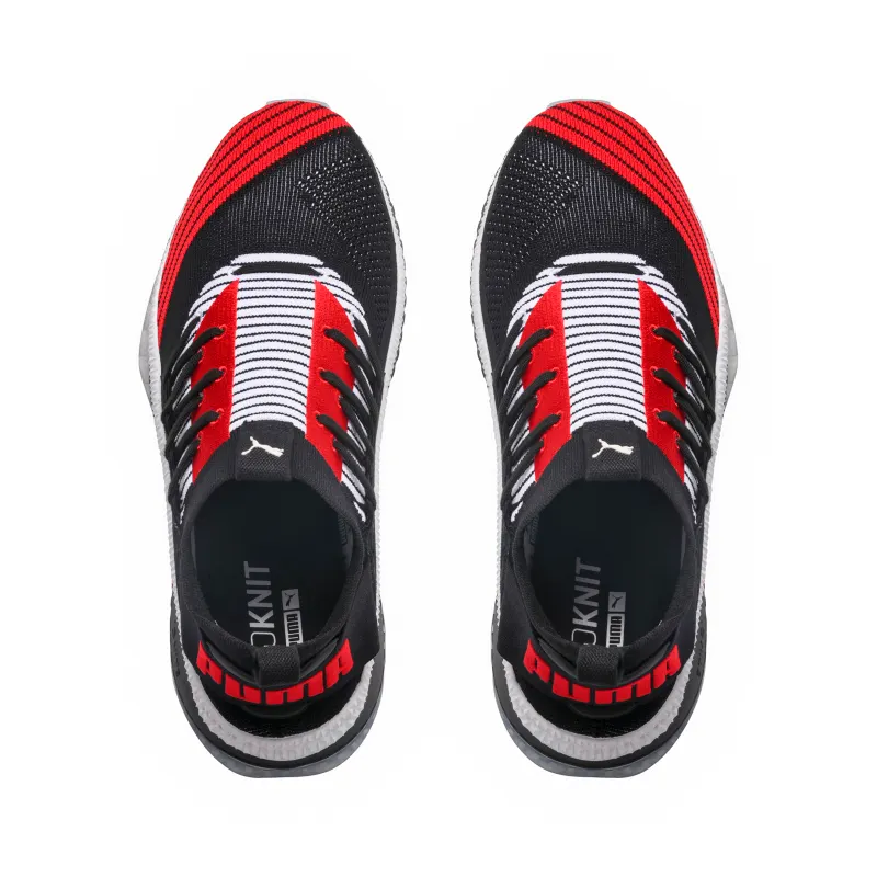 Puma Tsugi Jun Cubism Black White Scarlet Black/White-Flame Scarlet (365490-02)