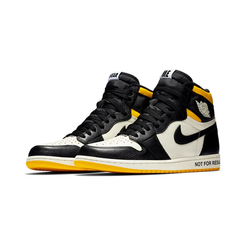 Jordan 1 Retro High “Not for Resale” Varsity Maize Sail/Black-Varsity Maize (861428-107)