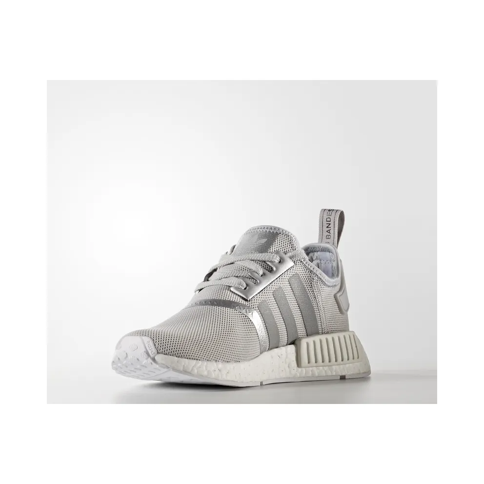 adidas NMD R1 Silver Metal (W) Silver/White (S76004)