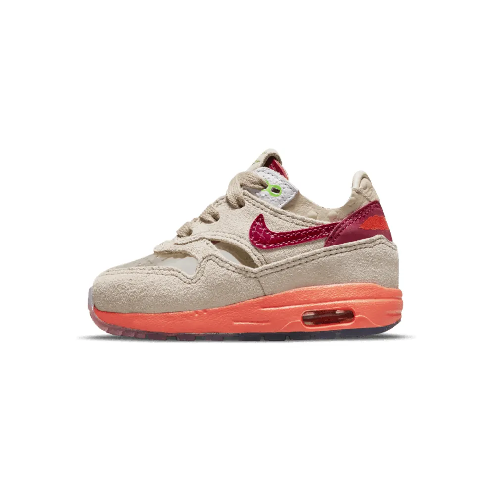 Nike Air Max 1 CLOT Kiss of Death (2021) (TD) – “Net / Deep Red / Orange Blaze” (DH2492-100)