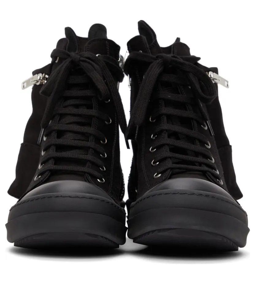 Rick Owens Drkshdw Doeskin Cargo High Sneakers (DS02A3801 NDK) (2)