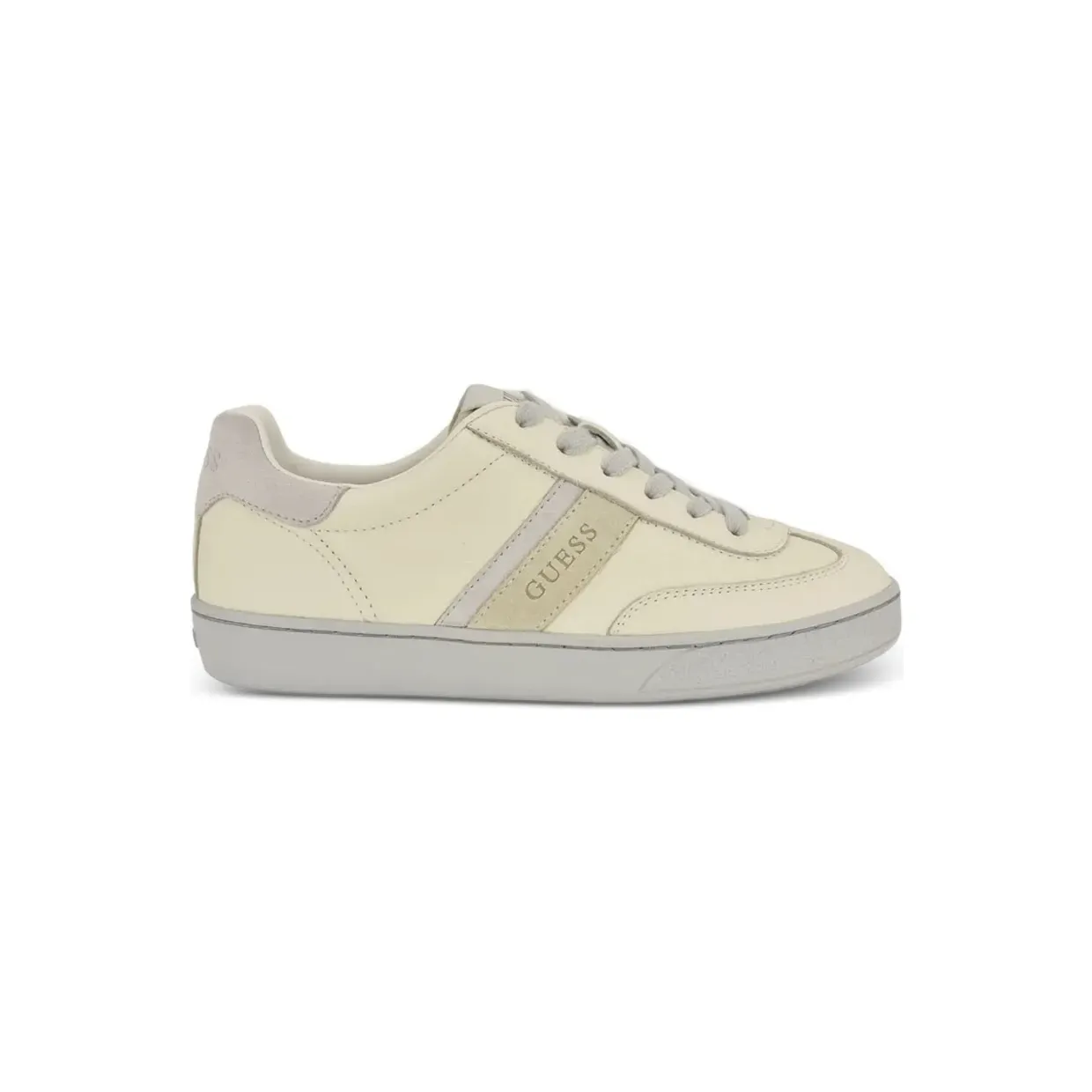 GUESS USA Nolinas faux-suede low-top sneakers – Beige (GWNOLINAS)