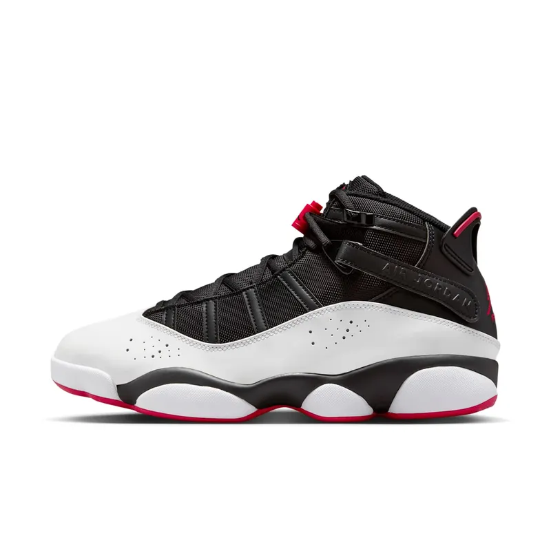 Jordan 6 Rings Black White Varsity Red (322992-067)