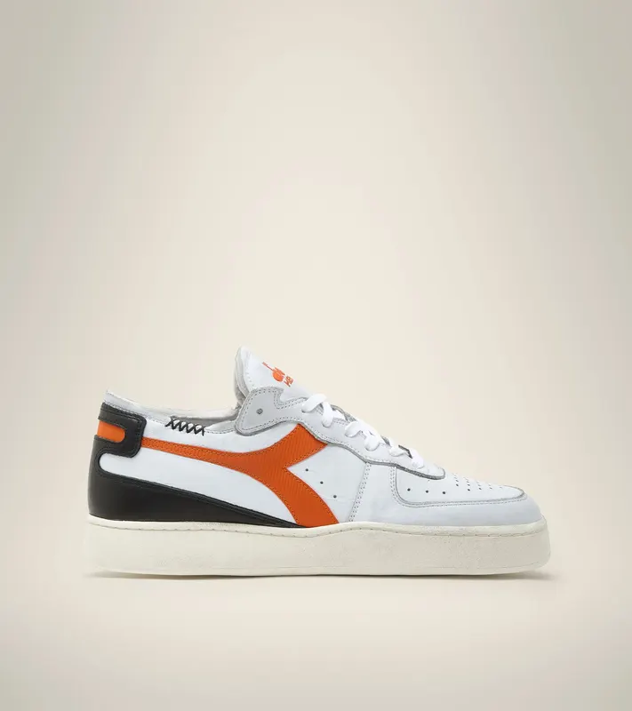 Diadora Mi Basket Row Cut White / Arancio Corteccia (201176282C9886)