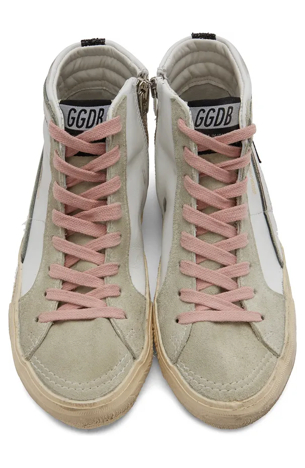 Golden Goose White & Grey Slide Sneakers (GWF00115.F003016.10220) (5)