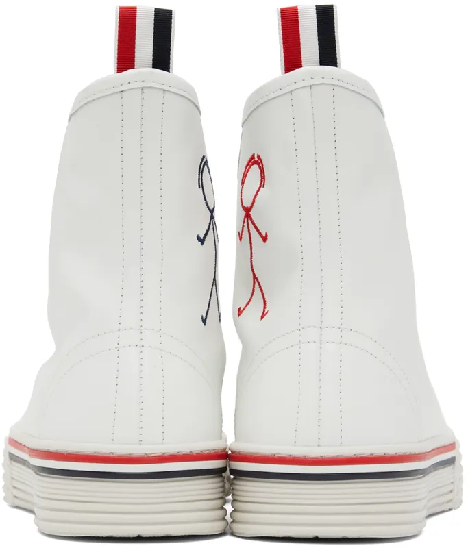 Thom Browne White Collegiate High Top (MFD243E-05584)