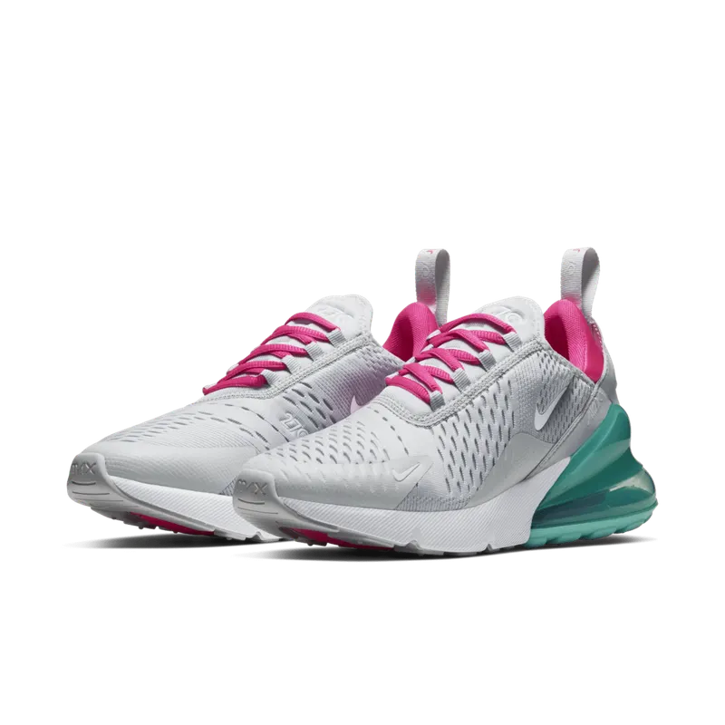 Nike Air Max 270 South Beach (W) Pure Platinum/Pink Blast-Aurora-White (AH6789-065)