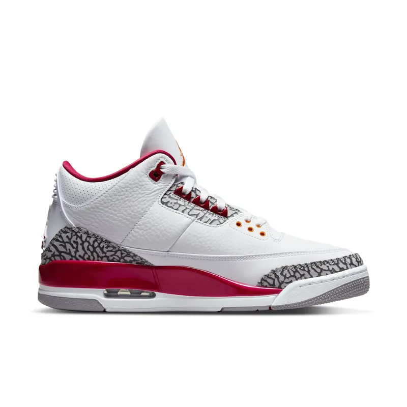 Air Jordan 3 “Cardinal Red”: olifantenprint met een rode onderstroom (3)