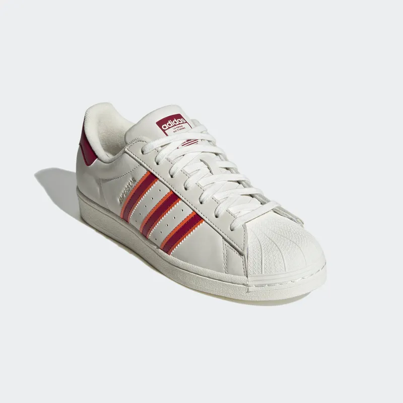 Adidas Superstar Cloud White / Legacy Burgundy / Semi Impact Orange (HQ8867)