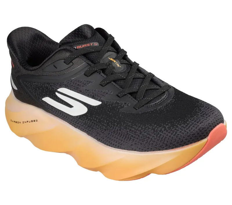 Skechers Slip-ins: Aero Burst Sneaker Black/Orange