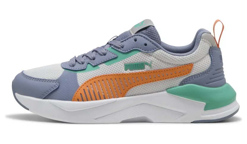 Puma X-Ray 3 “Feather Gray / Melon Glow / Gray Sky / Vibrant Green” (401493_08)