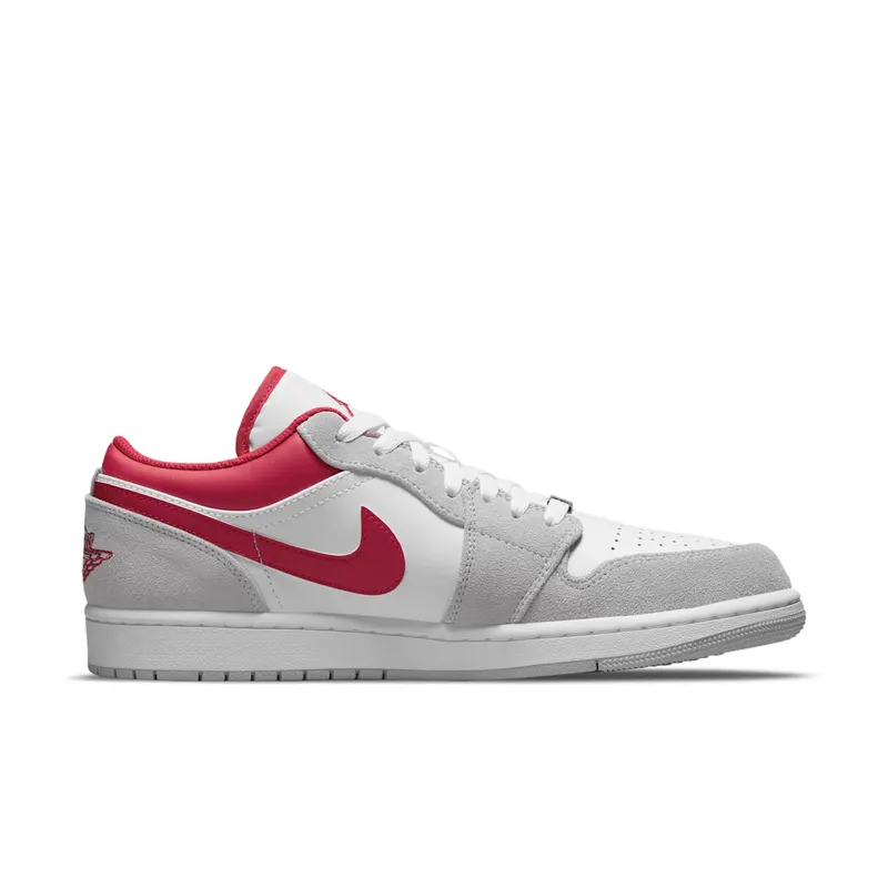 Air Jordan 1 Low SE Light Smoke Grey Gym Red (GS) (DC6991-016)