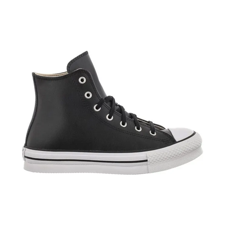 Converse Chuck Taylor All Star Eva Lift Hi Leather Black Natural Ivory (A02485C)