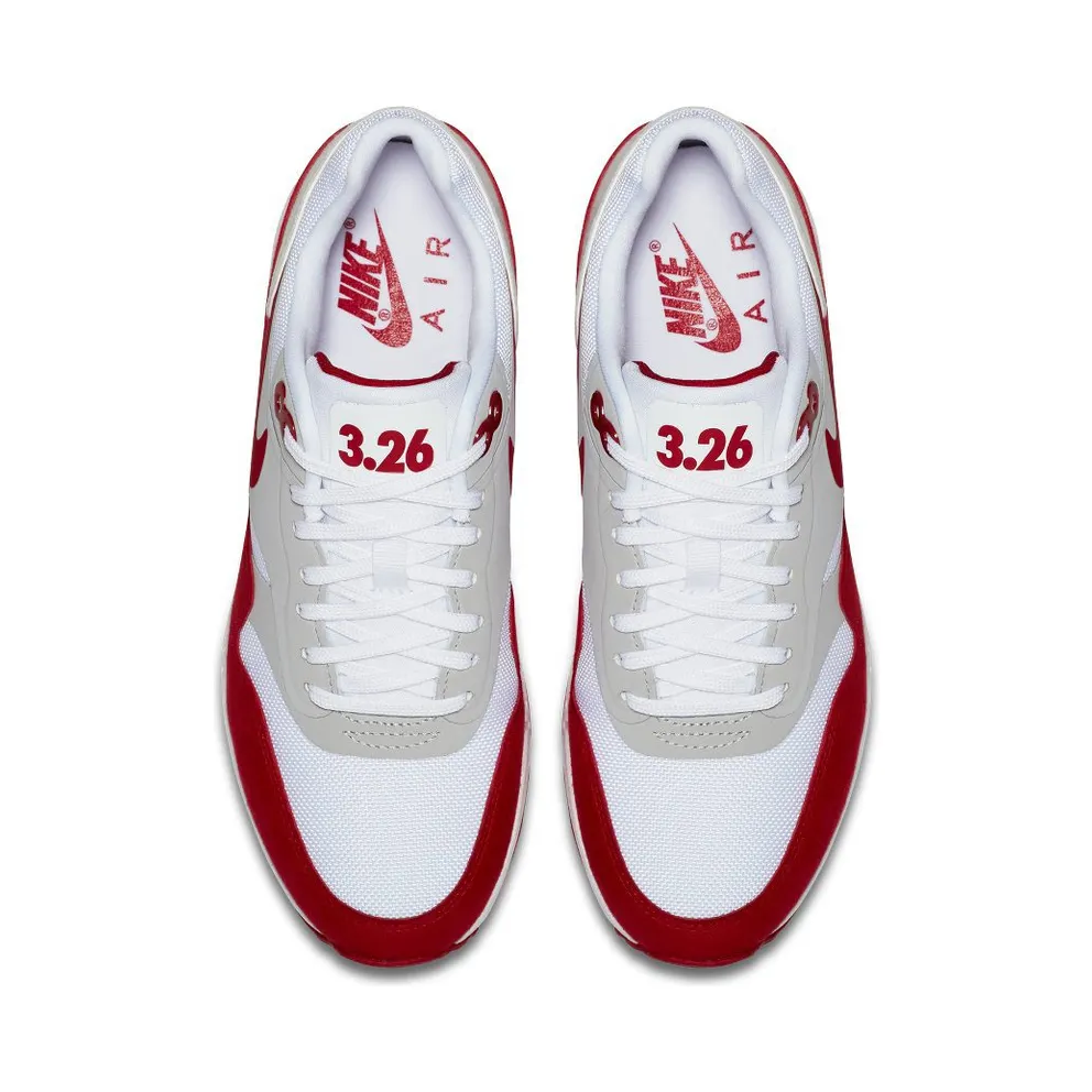 Nike Air Max 1 Ultra Air Max Day Red 2017 (W) White/University Red-Neutral Grey-Black (908489-101)