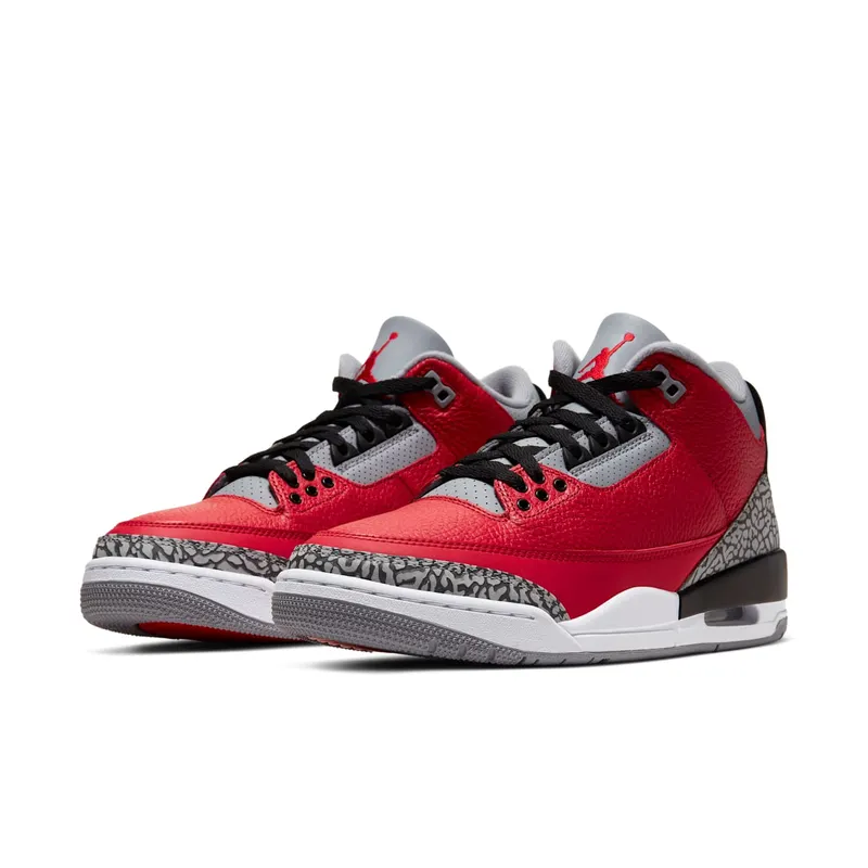 Air Jordan Nike AJ III 3 Retro Fire Red Cement ‘Nike Chi’ (2020) (CU2277-600)