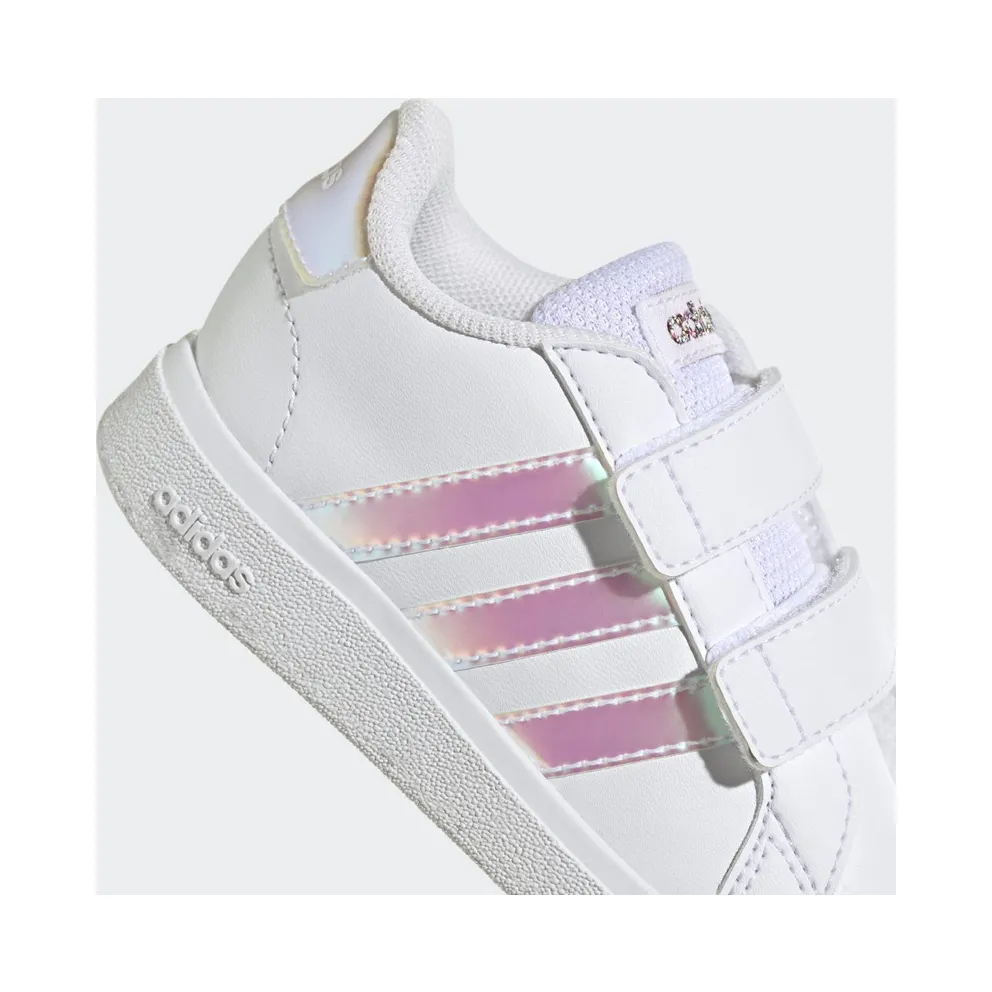 Adidas Grand Court Lifestyle Court Hook and Loop Cloud White / Iridescent / Cloud White (GY2328)