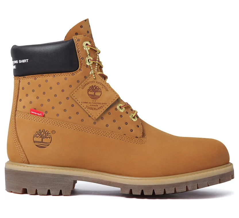 Timberland 6″ Boot Supreme x Comme des Garcons Wheat