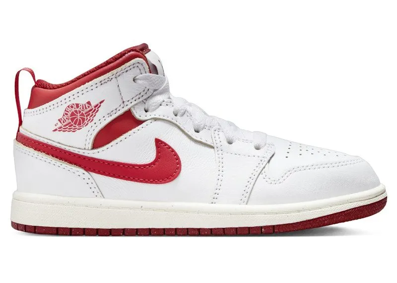 Jordan 1 Mid SE White Dune Red Sail Lobster (FJ3467-160)