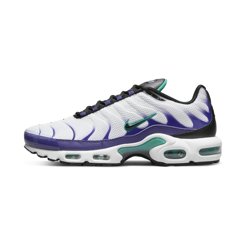Nike TN Air Max Plus Grape – “White / Black / Grape Ice / New Emerald” (DM0032-100)