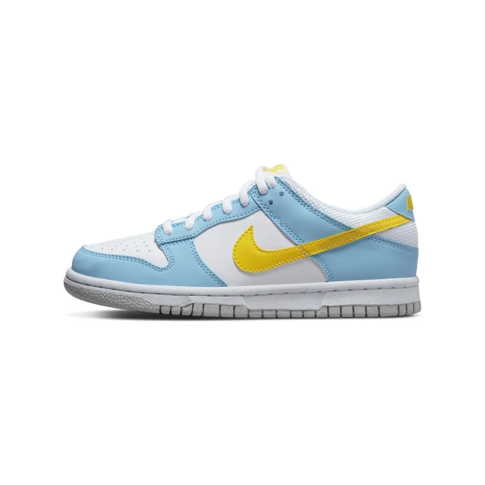 Nike Dunk Low Next Nature Home Simpson (GS) – “Blue Chill / Yellow / Strike-white” (DX3382-400)