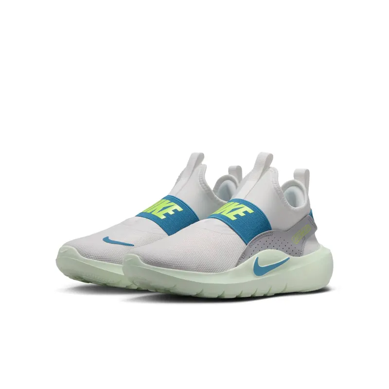 Nike Flex Runner 4 White Grey Volt Tint Dutch Blue (IF2893-103)