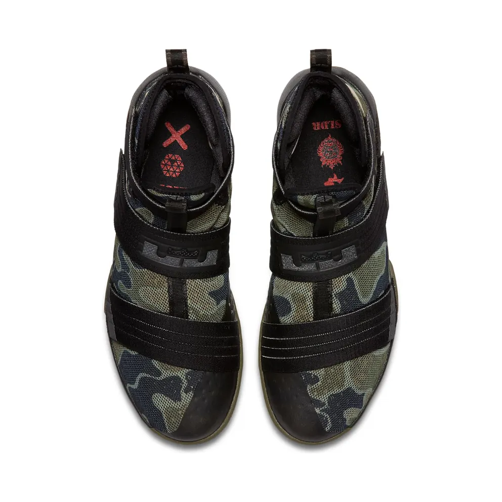 Nike LeBron Zoom Soldier 10 SFG Camo Black/Medium Olive Green-Green Bamboo (844378-022)