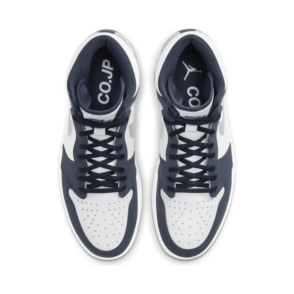 Jordan 1 Retro High COJP Midnight Navy (Suitcase) White/Metallic Silver-Midnight Navy (DB5877-100)