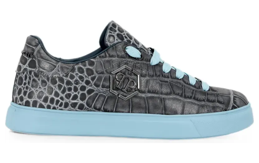 Philipp Plein Cocco Hexagon low-top sneakers – Grijs (FAFSUSC1030PLE010N)