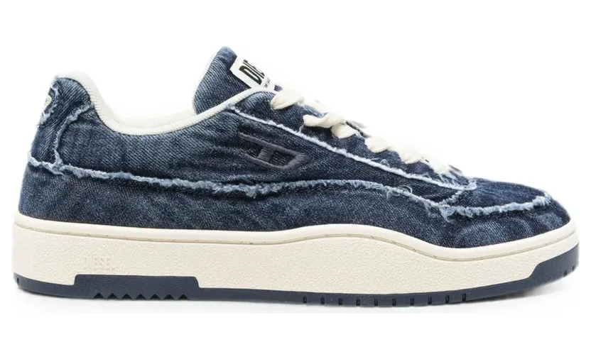 Diesel S-Tracker-D Low im Distressed-Look “Blue” (Y03608P7720)