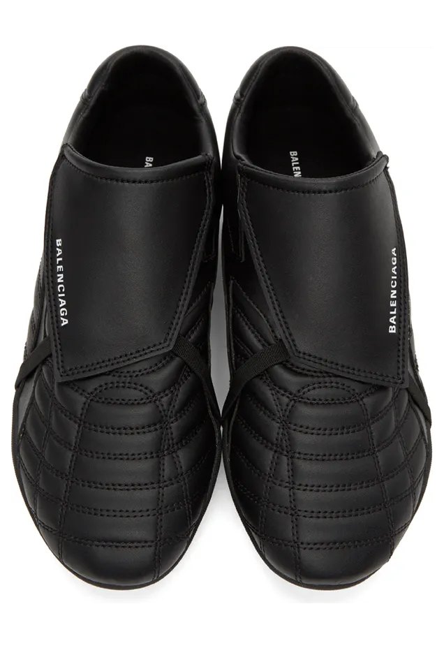 Balenciaga Black Soccer Sneakers (637132-W3BR1) (5)