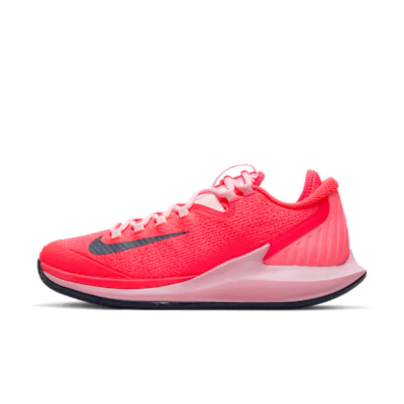 NikeCourt Air Zoom Zero (gravel) Red “Laser Crimson / Pink / Sunset Pulse / Blackened Blue” (CI9839-604)