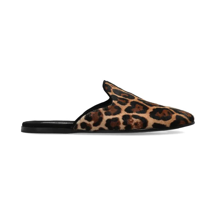 Dolce & Gabbana Pony Slippers Leopard Print (A80580 AV769 HK5JF)