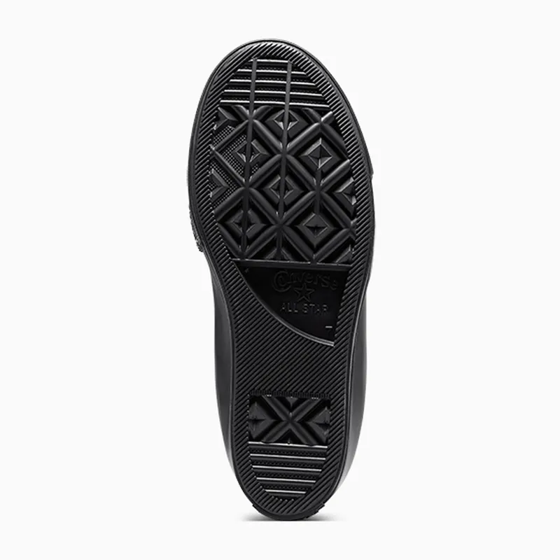 Converse Chuck Taylor All Star Wedge Platform Leather Black/Black/Black (A12827C)