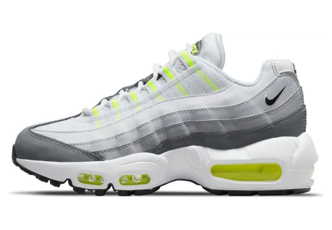 Nike Air Max 95 Recraft White Grey Volt (GS) (DJ3341-100)