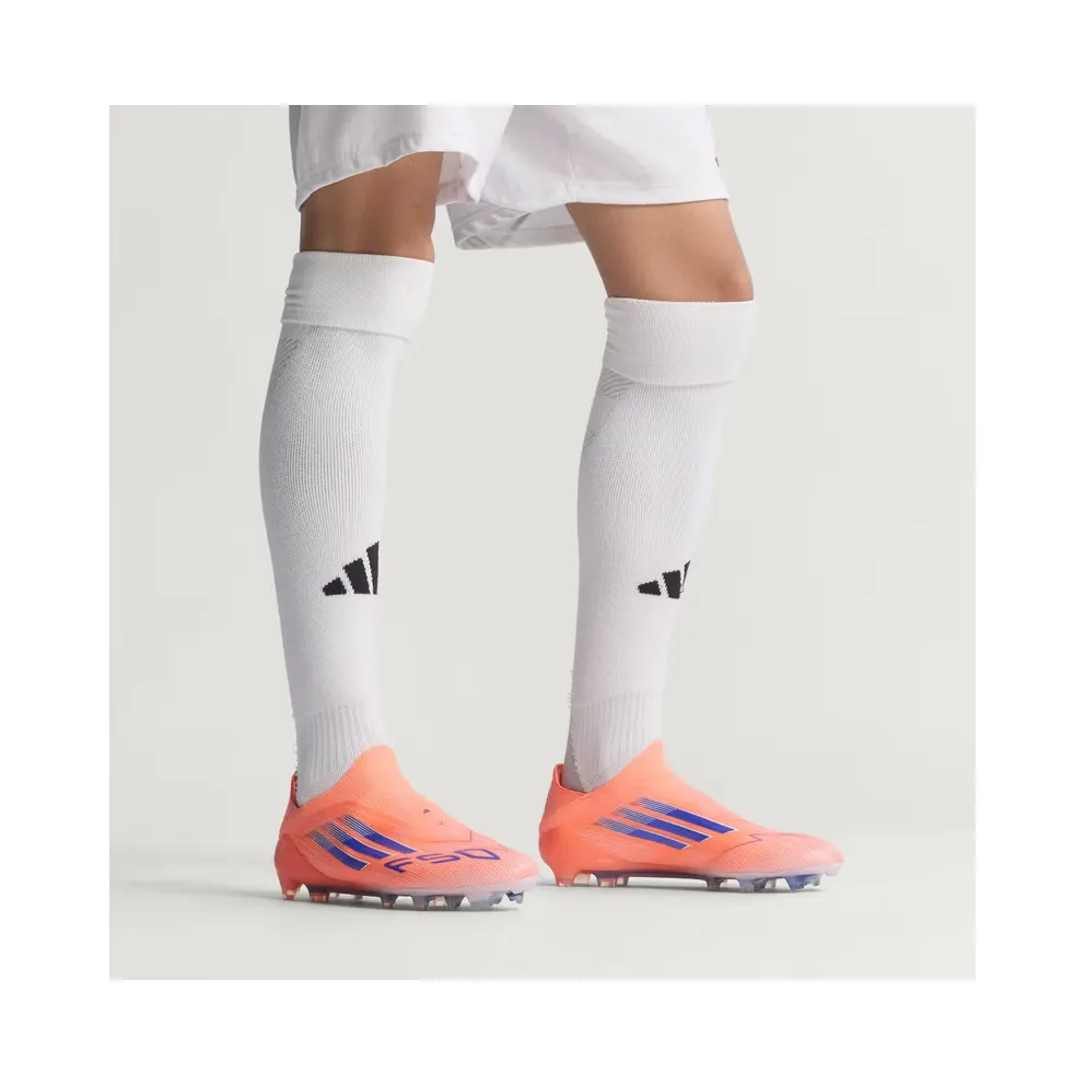 adidas F50 Elite Laceless Firm Ground Boots “Beam Orange / Lucid Blue / Cloud White” (JH7626)