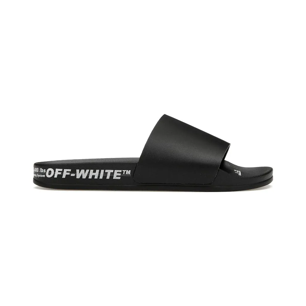 OFF-WHITE Industrial Belt Slides Black White (OMIC001S22MAT0011001)