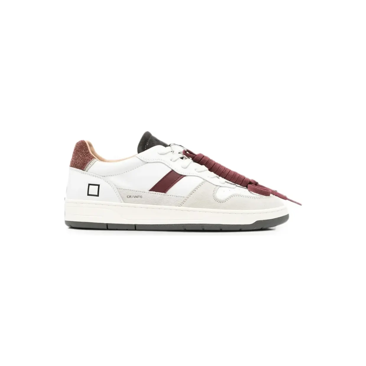 D.A.T.E. Court 2.0 Vintage panelled leather “White” (M451C2VNWX)