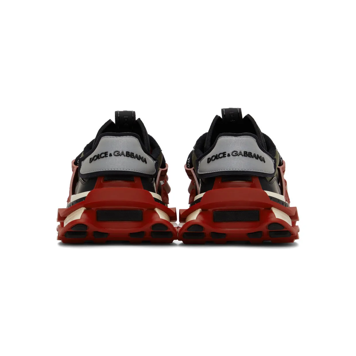 Dolce & Gabbana Red & Green Militare Space Sneakers (CS1963 AQ717) (4)