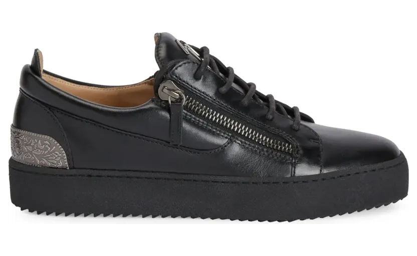 Giuseppe Zanotti Frankie Sneakers mit doppeltem Reißverschluss – Schwarz (RU40027001)