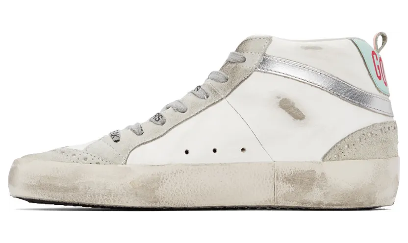 Golden Goose White & Grey Mid Star Classic Sneakers (GWF00122.F001089.10491) (3)