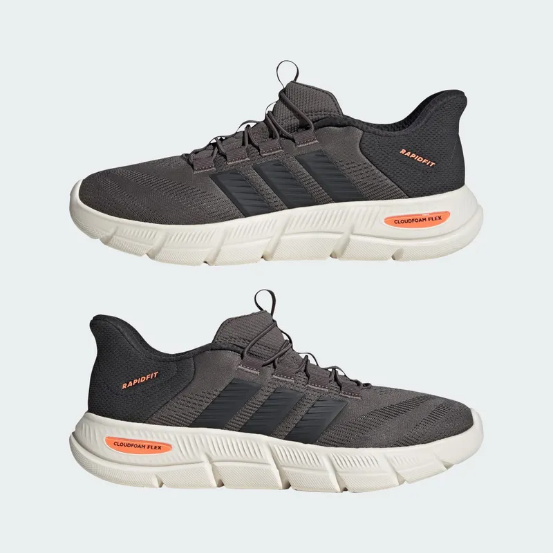 Adidas CLOUDFOAM FLEX RAPIDFIT-Shoes Charcoal / Carbon / Lucid Orange (KK3482)
