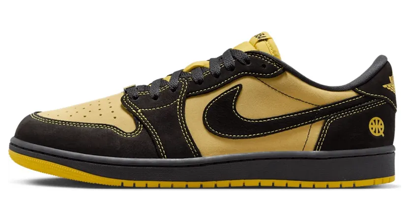 Jordan 1 Retro Low OG Quai 54 Black Tour Yellow Red (IB8836-007)