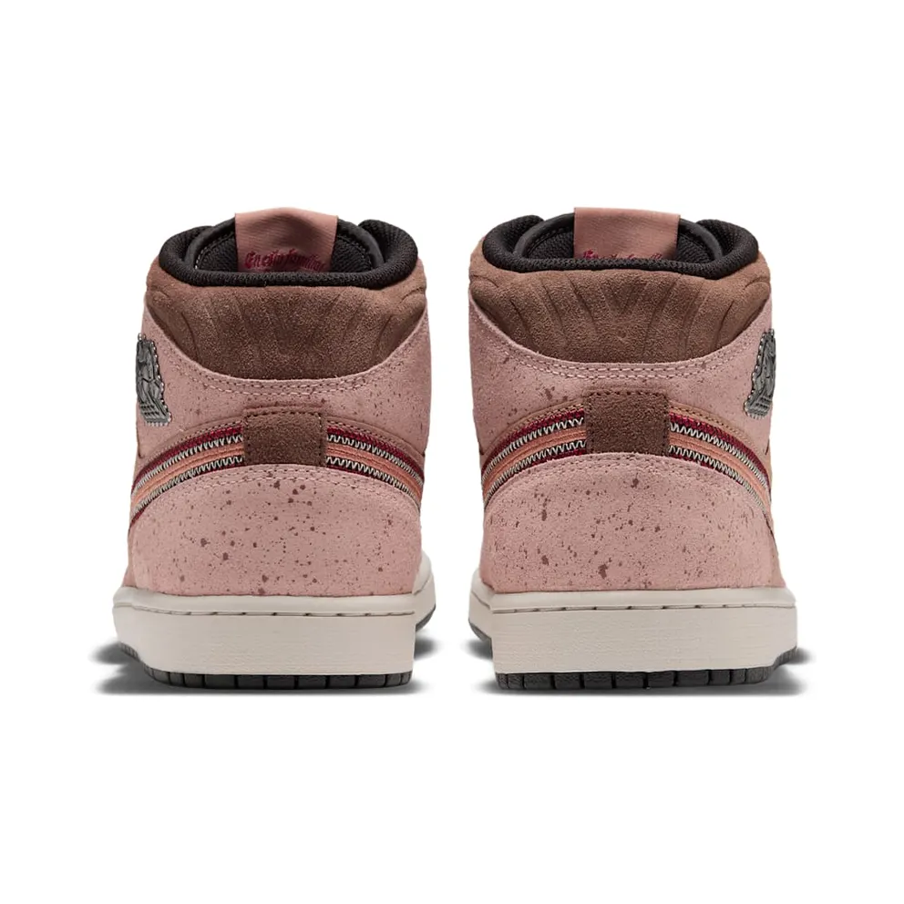 Air Jordan 1 Mid – Dia de Los Muertos – “Desert Dust / Particle Beige / Light Orewood Brown / Terra Blush” (IZ4718-283)